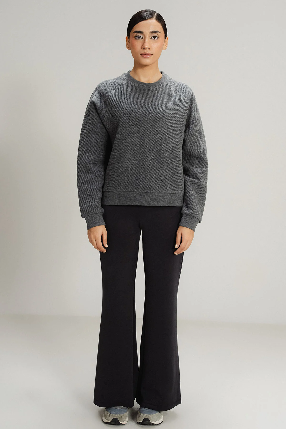 TEXTURED LUXE SWEATSHIRT - Image 2