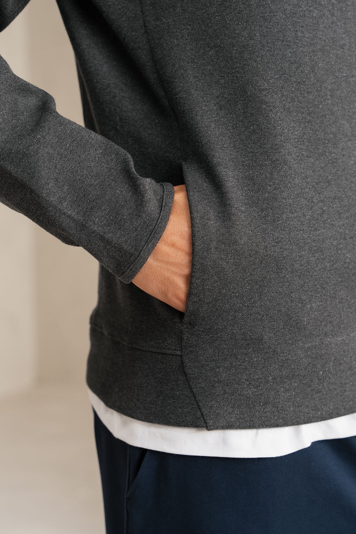 TRANSFORM PULLOVER HOODIE-DOUBLE KNIT - Image 3
