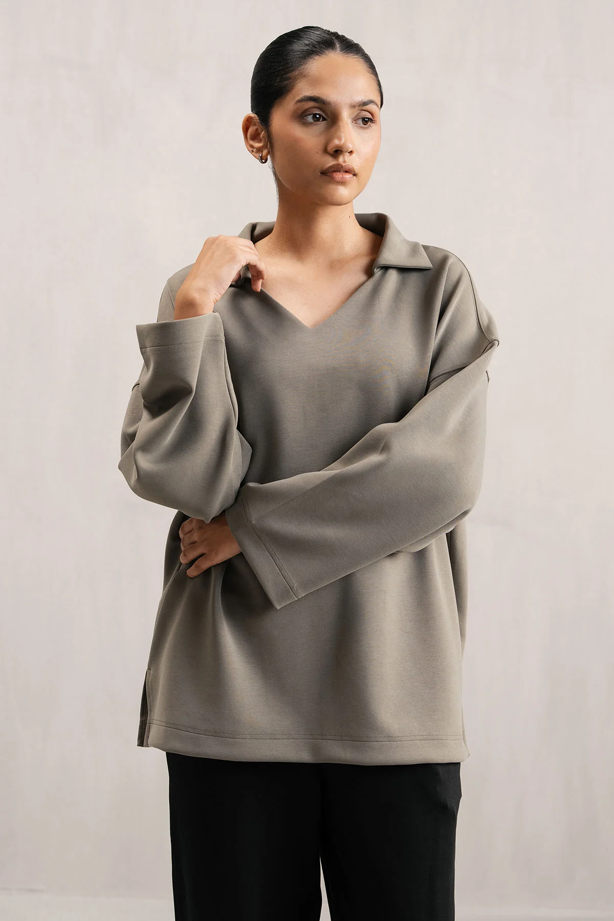OPEN COLLAR MODAL POLO - Image 4