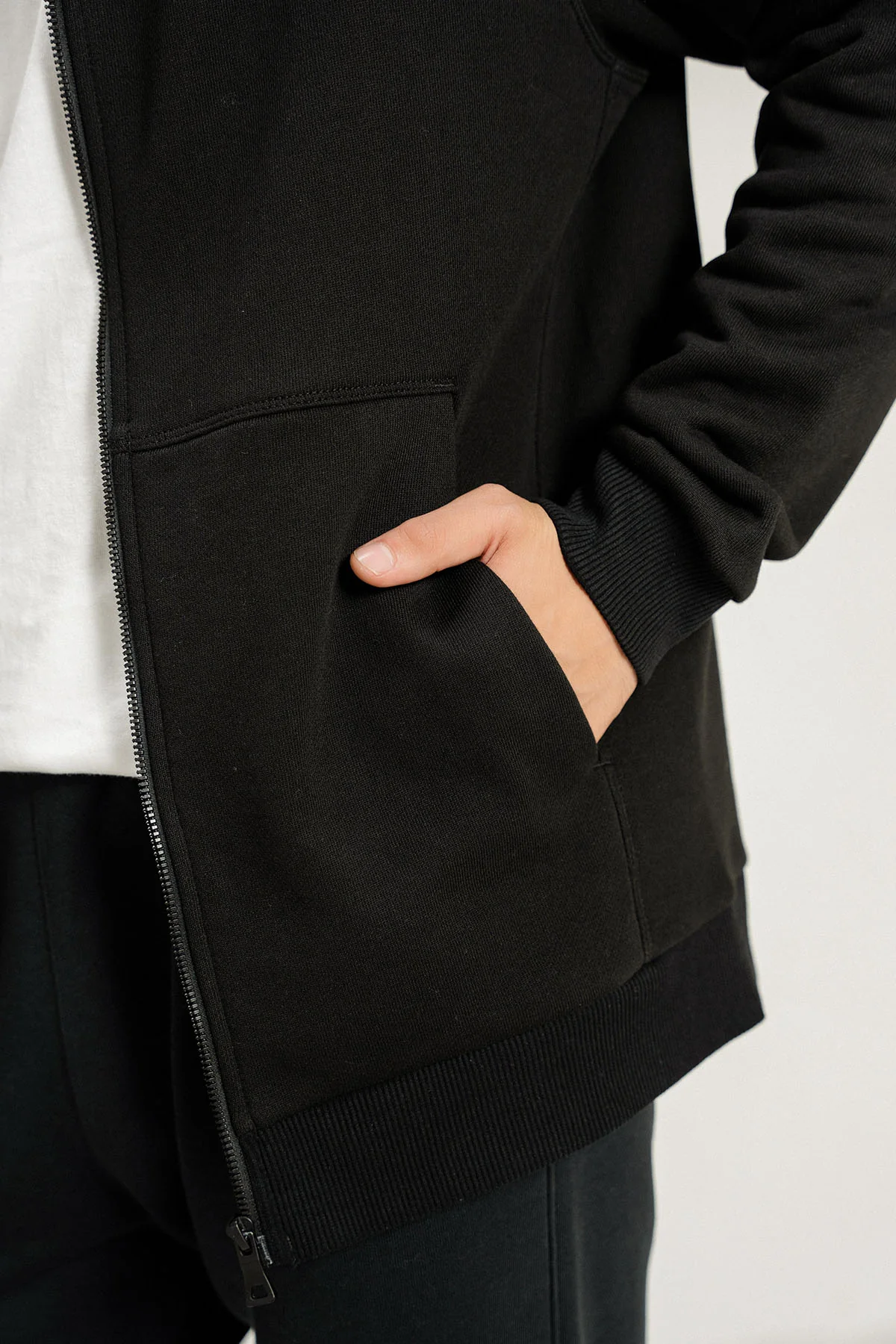 ZIP HOODIE JACKET - PIMA TERRY - Image 5