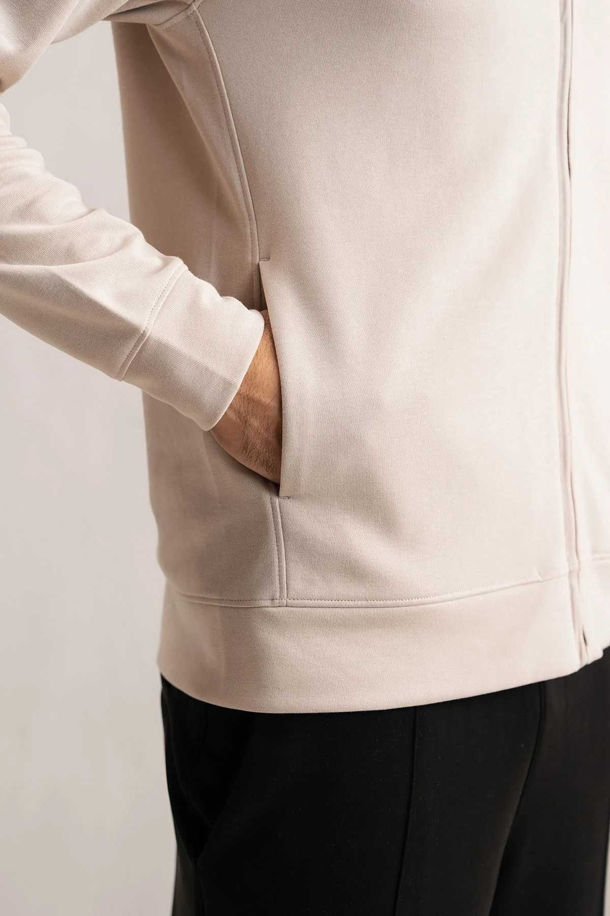 ZIPPER JACKET-DOUBLE KNIT - Image 2